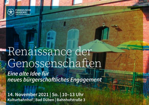 „Renaissance der Genossenschaften“ – Eine alte Idee für neues bürgerschaftliches Engagement im Kulturbahnhof Bad Düben